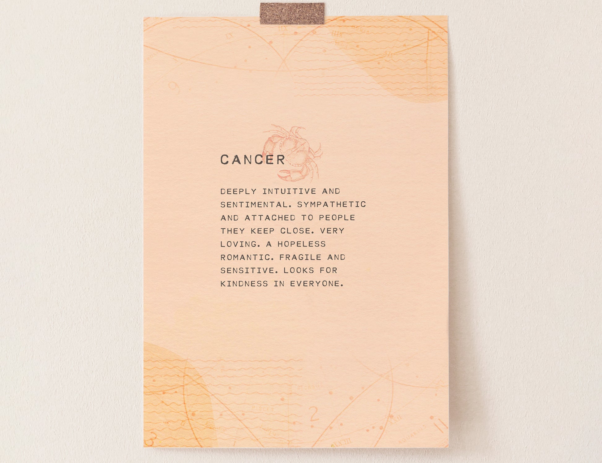Zodiac sign art for Cancer
