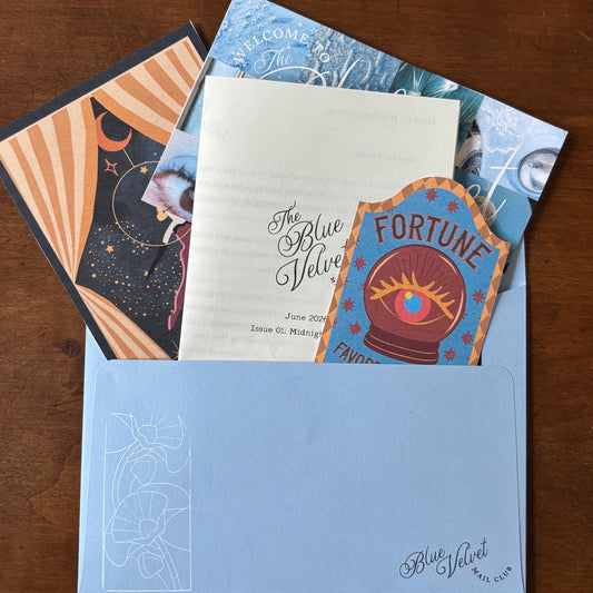 June Mail Club, Midnight Circus Illustration & Sticker