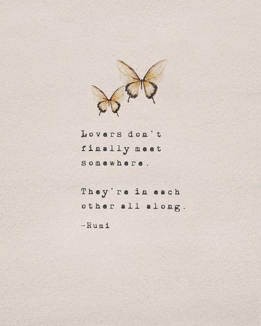 Rumi Butterfly Soul Mate Print