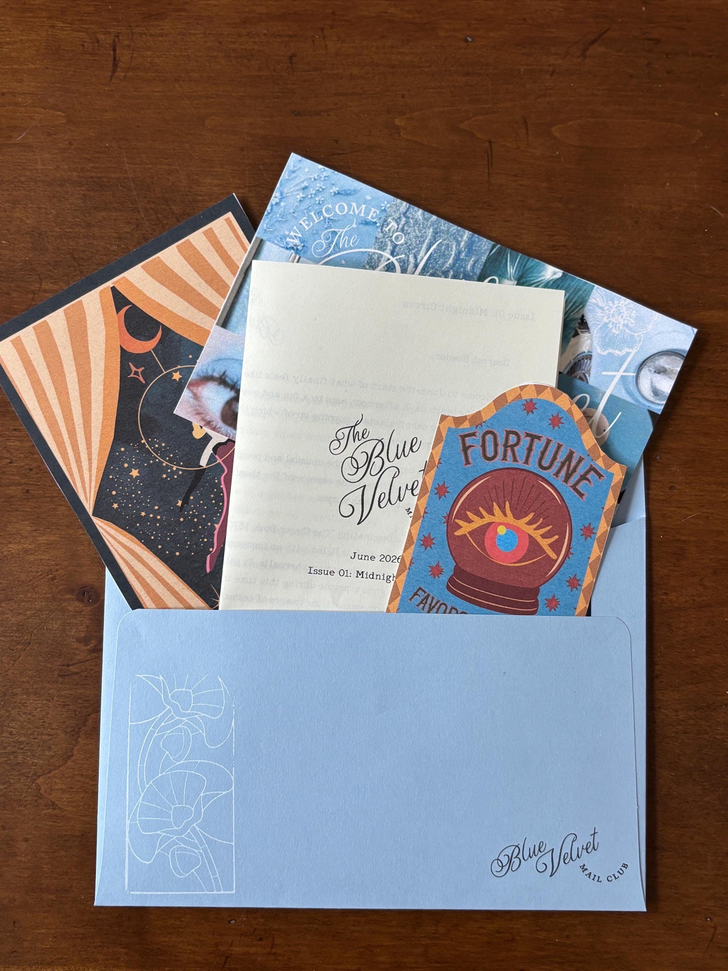 Mail Club, Midnight Circus Illustration & Sticker for June