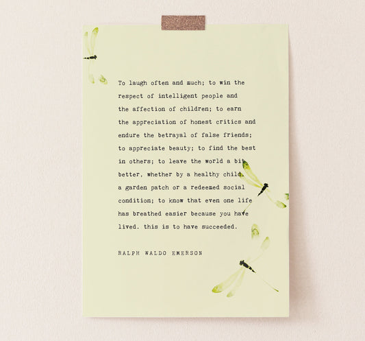 Emerson to laugh often and much poetry art